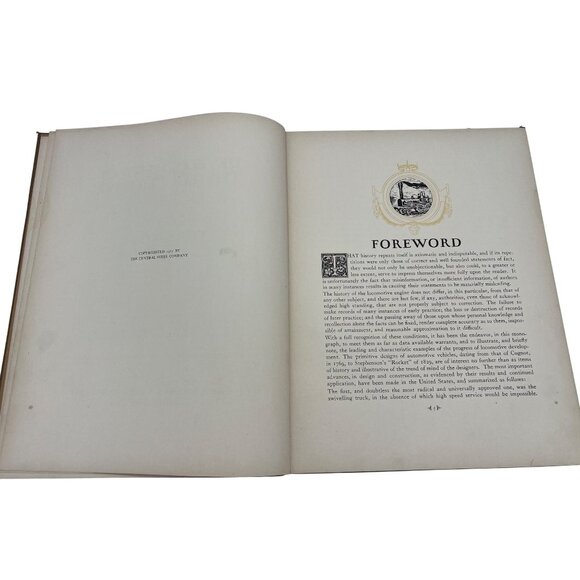1925 Development of the Locomotive Central Steel Co. Illustrated Hardcover Book - Picture 5 of 10